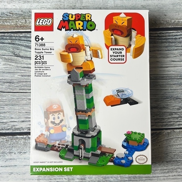 LEGO Super Mario 71388 Expansion Set Boss Sumo Bro Topple Tower 231 pcs/pcz - Picture 1 of 6